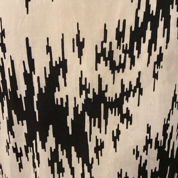 Ganni Monochrome Abstract Print viscose Dress, S - Picture 4 of 10